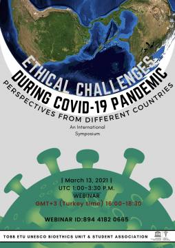WEBINAR: Ethical challenges during the COVID-19 pandemic